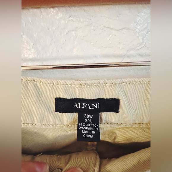 Alfani Mens Khaki Skinny Pants - Picture 5 of 5